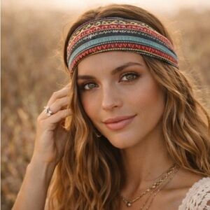 Pack of 2 Colorful Patterned Headbands